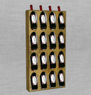 F16 Portabottiglie in Metallo - Finitura Acidata