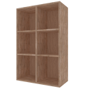 Houten module 4 vaste planken K526 - 90 flessen