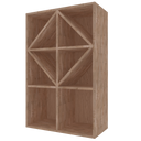 Houten module K534 - 70 flessen