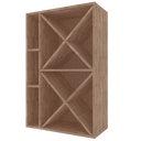 Houten module K536 - 66 flessen