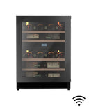 Cantina Frigo Wifi incasso Black 47 bottiglie Doppia Temperatura - Apertura Push Pull