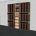 Parete Modulo Legno  - 280 bottiglie