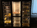 Black Wine Cellar Fridge + Cold Cuts and Cheeses - 3 Temperatures