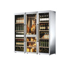 Cantina Frigo Inox Vino + Salumi e Formaggi + Vino - 4 Temperature