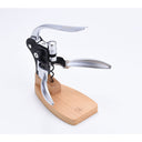 Lever Corkscrew with Zelkova Wooden Support Base