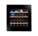 Cave à vin colonne auto-ventilée Wifi encastrable réfrigérateur 24 bouteilles Double température - Ouverture Push Pull