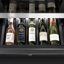 Szklana czarna szuflada lodówki