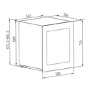 Wijnkoelkast Inbouw Kolommodel Met Wifi 29 flessen Dubbele Temperatuur - Push Pull Opening