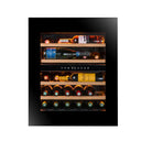 Wijnkoelkast Inbouw Kolommodel Met Wifi 29 flessen Dubbele Temperatuur - Push Pull Opening