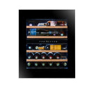 Wijnkoelkast Inbouw Kolommodel Met Wifi 29 flessen Dubbele Temperatuur - Push Pull Opening