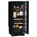 Wbudowana lodówka na wino na 21 butelek, jedna temperatura