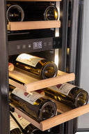 Winiarka do zabudowy w kolumnie na 18 butelek – otwieranie Push Pull