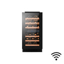 Cave à vin encastrable noire pour 22 bouteilles, mono température