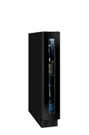 Czarna wbudowana piwnica na wino na 8 butelek z jedną temperaturą