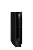 Schwarzer Einbau-Weinkeller für 8 Flaschen mit Einzeltemperatur