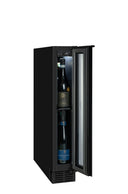 Schwarzer Einbau-Weinkeller für 8 Flaschen mit Einzeltemperatur