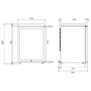 Piwnica na wędliny Czarna MAŁA Pojedyncza temperatura