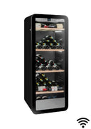 Wi-Fi Szklana lodówka piwniczna na 147 butelek Jedna temperatura