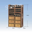Cavicase 216 Bottle Rack in Wood