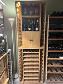 Houten Module 9 Schuifplanken + Draaideuren - 85 Flessen