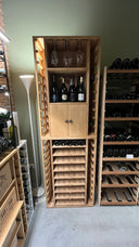 Houten Module 9 Schuifplanken + Draaideuren - 85 Flessen