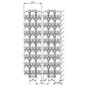 Porte-bouteille en acier 8x3 à paroi avant