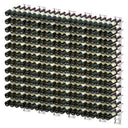 Porte-bouteille en acier 8x3 à paroi avant