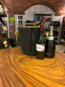 Vintage Black champagne glass