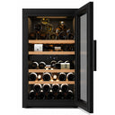 Black Column Built-in Wine Cellar Fridge 52 Bottles - Retractable Handle