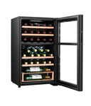 Cave Frigo Noir 33 bouteilles - Double Température