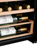 Cave Frigo Noir 33 bouteilles - Double Température