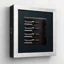 Quadro Wine Frigo 4B - Cornice Lineare