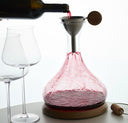 LANGHE Set Decanter in Cristallo e Rovere