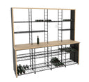 Mobile Cellar 4 Colonne Portabottiglie in Acciaio / Legno - 800 bottiglie