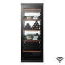 Black Wifi Cellar Fridge 204 Bottles Single Temperature