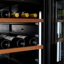 Schwarzer WLAN-Kellerkühlschrank, 204 Flaschen, Einzeltemperatur