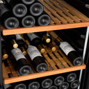 Schwarzer WLAN-Kellerkühlschrank, 204 Flaschen, Einzeltemperatur