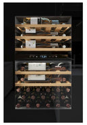 Cave Réfrigérateur Encastrable Auto-ventilée Colonne Noire Pour 47 Bouteilles - Ouverture Push Pull