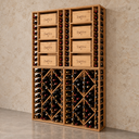 Parete Modulo Legno  - 256 bottiglie