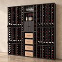 Parete Modulo Legno  - 280 bottiglie