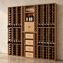 Parete Modulo Legno  - 280 bottiglie