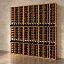 Parete Modulo Legno - 324 bottiglie