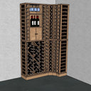 Parete Angolare In Legno - 168 bottiglie