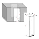 Wbudowana lodówka piwniczna FG 109 na butelki z podwójną temperaturą