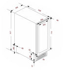 Cantina Frigo Incasso 25 Bottiglie - Doppia Temperatura
