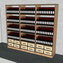 Solid Wood Display Shelf - 900 Bottles