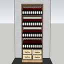 Solid Wood Display Shelf - 300 Bottles