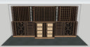 Wooden Module Wall Proposal - 802 Bottles + 40 Magnum