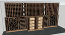 Wooden Module Wall Proposal - 802 Bottles + 40 Magnum