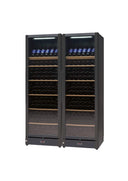 Cantina Frigo 382 bottiglie Doppia Temperatura Nera